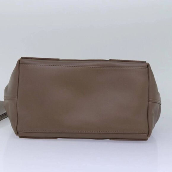 BALENCIAGA Navy Cabas Hand Bag Leather Gray 339933 Auth 80962M - Picture 3 of 15